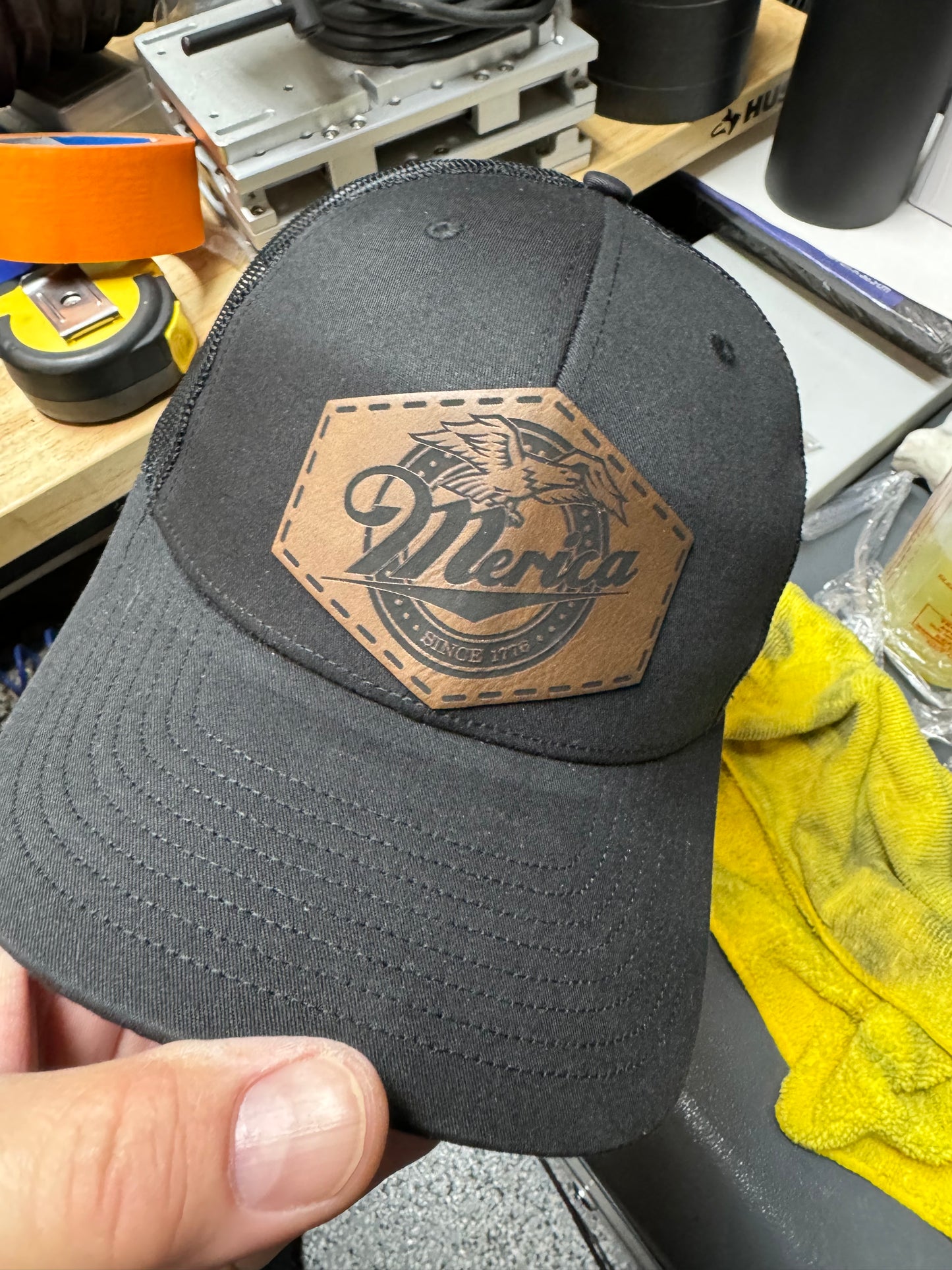Trucker Style Hat with Custom Patch