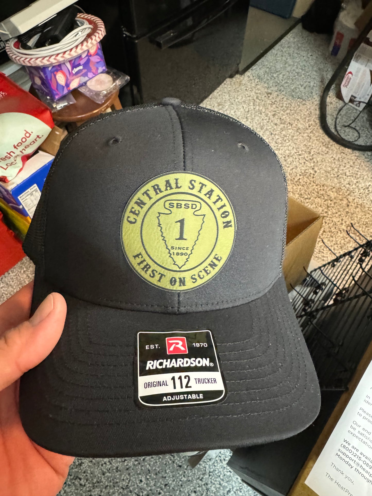 Trucker Style Hat with Custom Patch