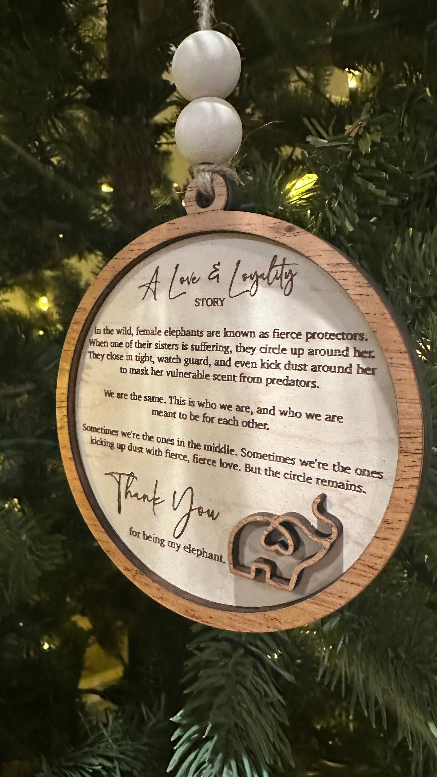 Love & Loyalty Elephant Ornament