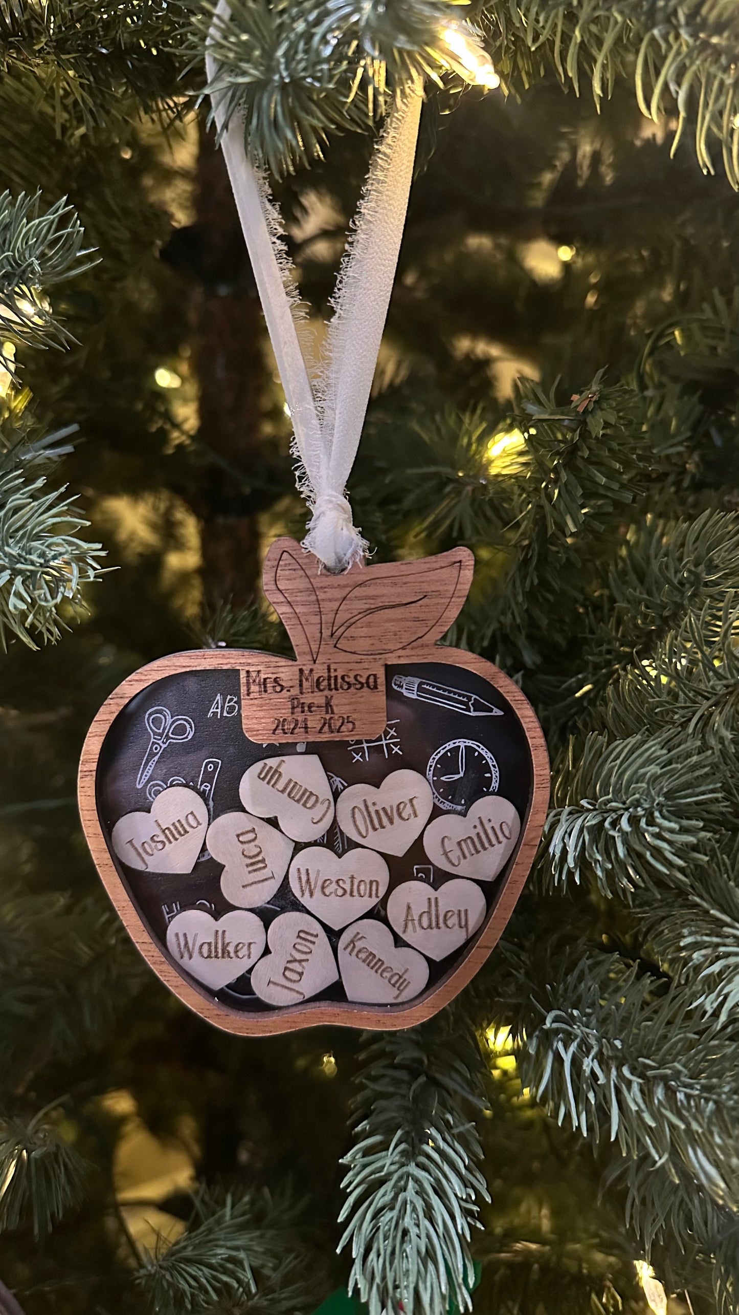 Teacher Shaker Ornament