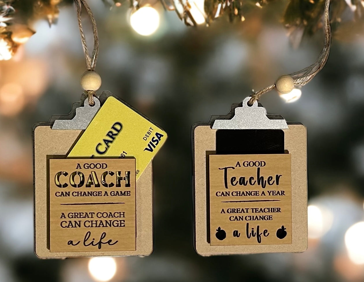 Teacher/Coach Clipboard Ornament
